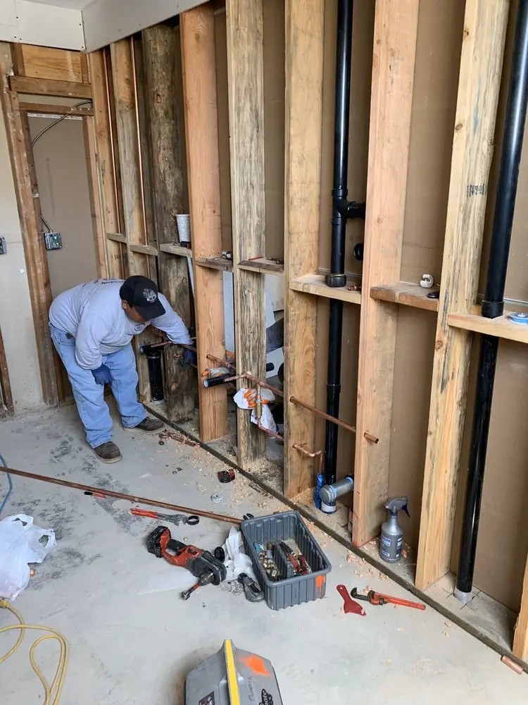 Commercial rough-in plumbing for Commercial Plumbing in Woodberry